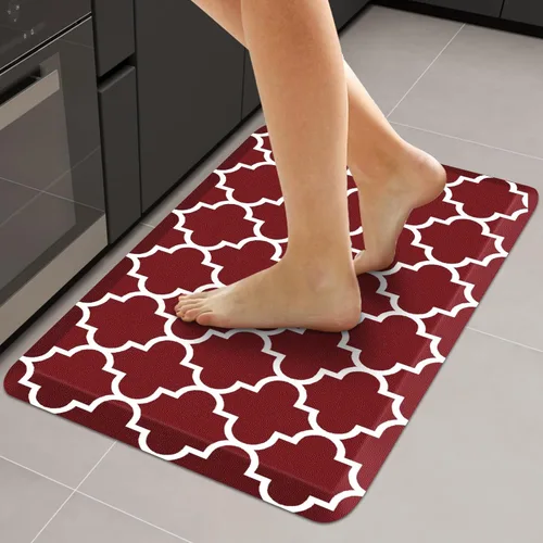 Miniatura 38 de WISELIFE - Tapete antifatiga para piso de 4/5 pulgadas, tapete de cocina antideslizante, impermeable, resistente, ergonómico, cómodo, duradero