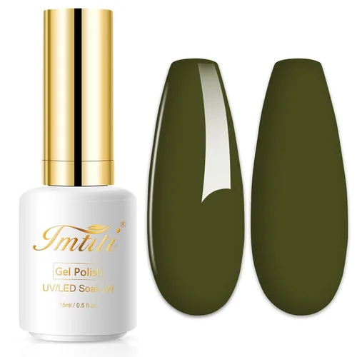 Miniatura 45 de Esmalte de uñas de gel con purpurina, 0.5 fl oz, color rosa brillante, de remojo, con LED, UV, kit de esmalte de uñas de gel para manicura en salón