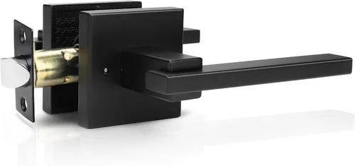 Miniatura 13 de Orger Paquete de 1 Manija de Puerta de Privacidad Negro Mate, Cerradura de Puerta Interior Sin Llave para Dormitorio y Baño, Manija de Puerta