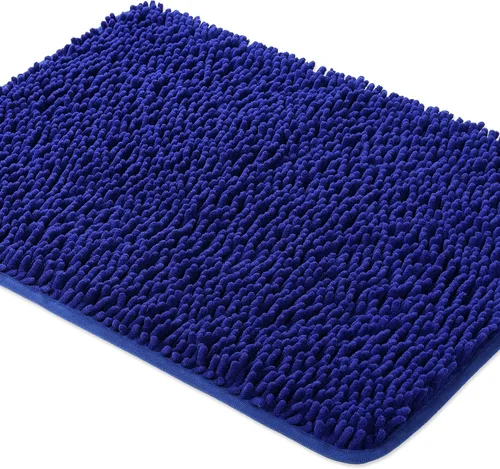 Miniatura 120 de Yeaban Alfombra de pasillo de baño de 24 x 72 pulgadas, antideslizante, alfombra de baño larga de felpilla gruesa, absorbente y lavable, alfombra