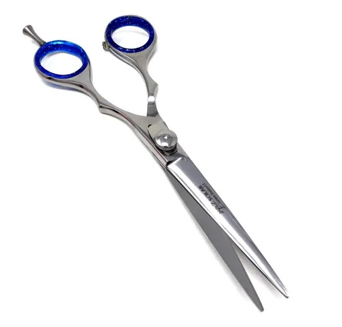 Miniatura 5 de Tijeras profesionales para adelgazar, texturizar, cortar, anillos de agarre cómodos con inserciones de tensión ajustable y dedos - Acero inoxidable