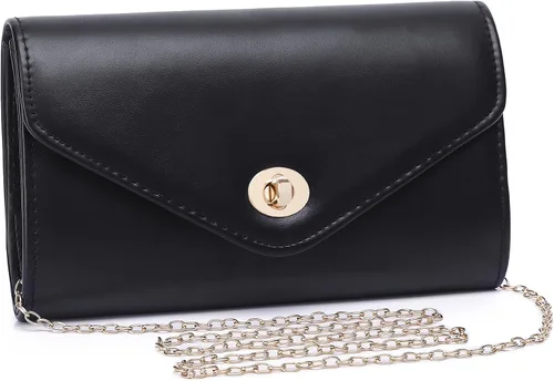Miniatura 2 de Bolso de noche para mujer, de piel vegana, bolso de mano tipo sobre, bolso de mano clásico.