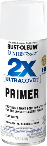 Miniatura 13 de Rust-Oleum 334017 Painter's Touch 2X Ultra Cover - Imprimación en aerosol, 12 onzas, gris plano, (paquete de 1)