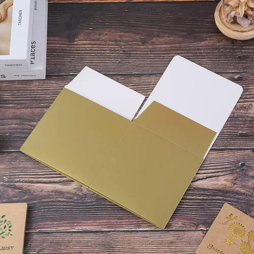 Miniatura 4 de Caja de regalo cuadrada para todas las ocasiones, pack de 12 unidades, de Ezek , L, Dorado