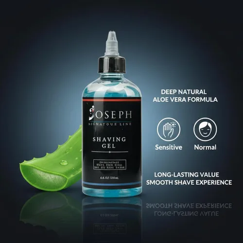 Miniatura 5 de Gel de afeitado transparente con aloe vera, gel de afeitar transparente para hombres, deslizamiento suave, fórmula hidratante y refrescante, sin