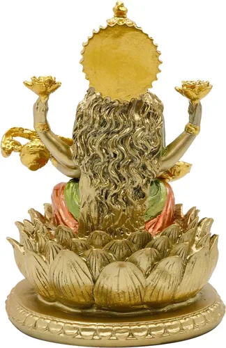 Miniatura 9 de alikiki Ídolo de Saraswati de la diosa hindú, 6.5 pulgadas de alto, conocimiento, música, artes, diosa Sarswati, estatua india Diwali, regalos