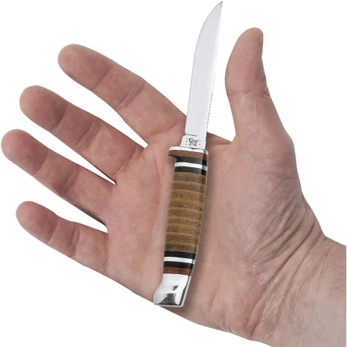Miniatura 7 de Funda de piel pequeña para cuchillo de cazador