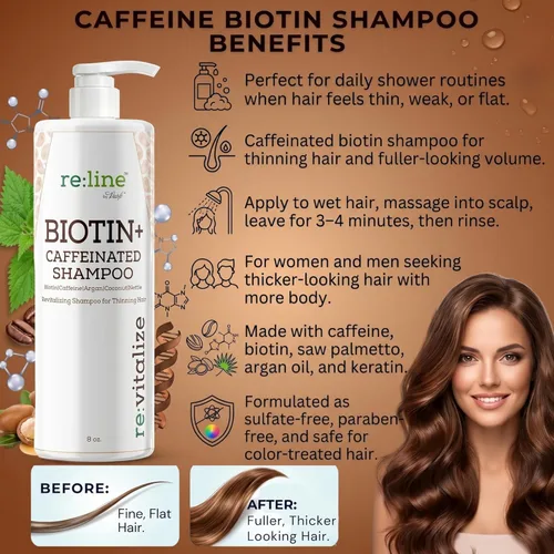 Miniatura 8 de Spray voluminizador de biotina, producto natural para engrosamiento y crecimiento del cabello para textura fina del cabello, voluminizador
