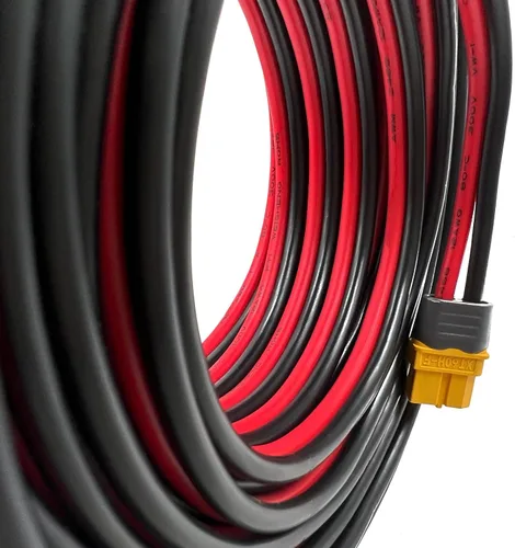 Miniatura 2 de Cable de extensión del adaptador XT60 ZkeeShop, cable de conector solar 12AWG compatible con la serie de estación de energía Bluetti Ecoflow River