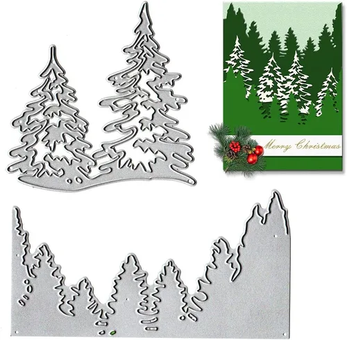 Miniatura 5 de Troqueles de corte de hojas de árbol de metal, hojas de tocón, plantillas en relieve, molde de plantilla para álbumes de recortes y manualidades