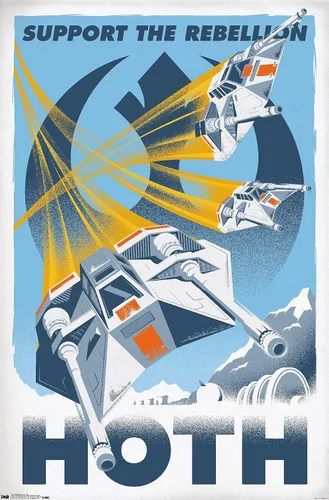 Miniatura 7 de Trends International Póster de pared de Star Wars-Hoth de 24 x 36 pulgadas, 25.8 x 37.8 x 1 pulgadas, multicolor