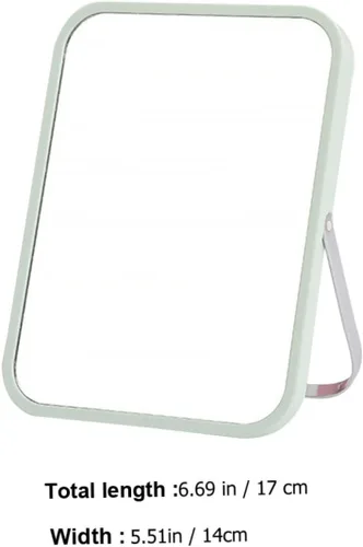 Miniatura 5 de FOMIYES 1pc espejo de vanidad luces plegable soporte para cosméticos caseros estilo simple color aleatorio