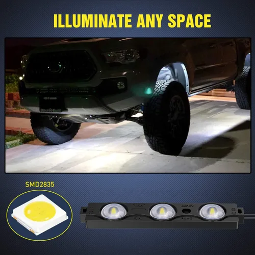 Miniatura 3 de Nilight Tira de luz LED para cama con interruptor de encendidoapagado, fusible, cable de extensión para carga.