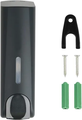 Miniatura 7 de AUMIO Dispensador de champú y acondicionador, dispensador de ducha montado en la pared sin taladro, negro, cámara única, 11.8 fl oz