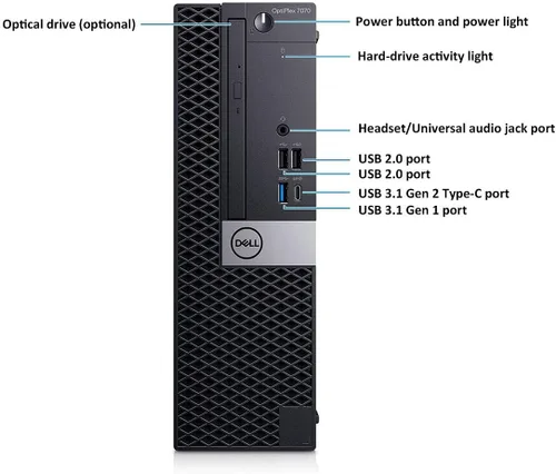 Miniatura 3 de Dell OptiPlex 7070 SFF (factor de forma pequeño) PC de sobremesa Intel Core i7-9700 32GB RAM 1TB SSD (sin unidad óptica) Windows 11 Pro (renovado)