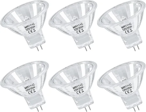 Miniatura 9 de MR11 Halogen Bulb 10W 12V FTD Spotlight Bulb,GU4 Bi-Pin Base with Glass Cover for Landscape,Accent,Track Lights,Fiber Optics,Christmas,Dimmable,Warm