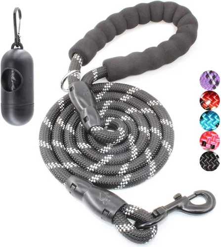 Miniatura 28 de BAAPET Correa para perro de 2/4/5/6 pies con cómodo mango acolchado e hilos altamente reflectantes para perros pequeños, medianos y grandes