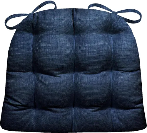Miniatura 33 de Barnett Home Decor Cojines de Silla de Mimbre para Interiores y Exteriores - Azul Boutique Floral Tamaño Grande para Silla de Patio 19 x 19