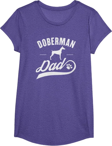 Miniatura 20 de Doberman Dad - Camiseta para amante del dueño del perro, Negro, S