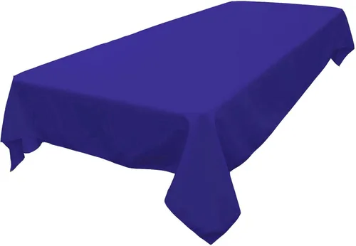Miniatura 121 de LA Linen Mantel rectangular lavable de popelín de poliéster, resistente a las manchas y a las arrugas, cubierta de mesa 60x84, mantel de tela