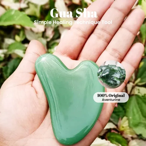 Miniatura 3 de Roselynboutique - Herramientas faciales Gua Sha y rodillo facial, masajeador facial original para rutina de cuidado de la piel contra la hinchazón