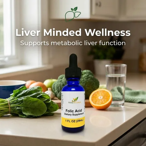 Miniatura 7 de Suplementos líquidos de vitamina B9 ácido fólico – VIT B gotas para el cerebro y la función digestiva, apoyo hepático – sin gluten, sin OMG, vegano