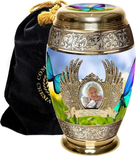 Miniatura 34 de Urnas de Cremación Conmemorativas para Cenizas Humanas Adultas Femeninas - Urnas Personalizadas y Decorativas para Mujeres - Urnas Bellamente Hechas
