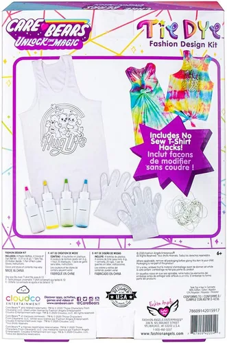 Miniatura 2 de Fashion Angels Care Bears - Kit de teñido anudado, juego de camiseta sin mangas, incluye tintes no tóxicos, camiseta sin mangas, guantes, bandas