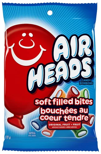 Miniatura 3 de Airheads Soft Filled Bites - Caramelo masticable con sabor a fruta, sabores surtidos, 6.00 oz