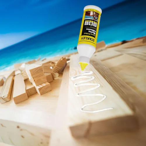Miniatura 4 de Stanley Pegamento para madera de poliuretano de grado marino, 2 x 6.8 onzas líquidas, adhesivo superior resistente al agua y de alta resistencia