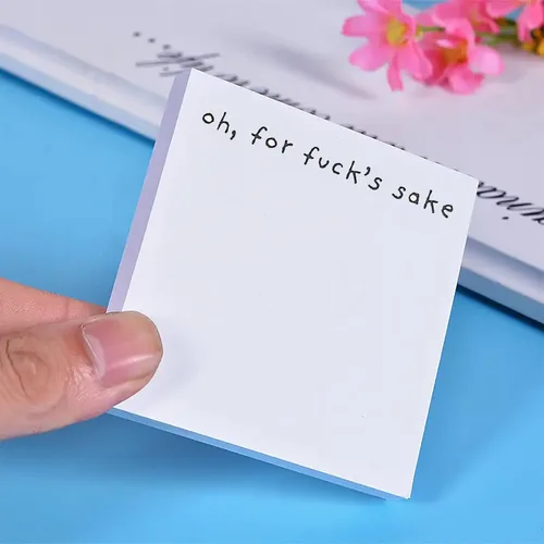 Miniatura 3 de Notas adhesivas de regalo divertidas, súper pegajosas y desgarrables para follar esto y fuck off, suministros de oficina descarados (3 piezas)