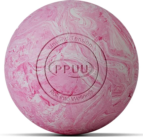Miniatura 10 de Pelota de lacrosse de masaje para liberación miofascial y de punto gatillo, nudos musculares, terapia de yoga, mejora la movilidad articular y Azul