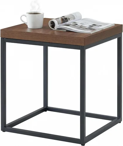 Miniatura 16 de CENSI - Mesa auxiliar/mesa auxiliar de roble lavado gris de 18 pulgadas Extra Thick 1.6" Honey-comb Wood Top, Sofa Table, Modern Industrial, Roble