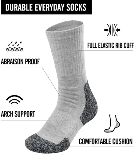 Miniatura 2 de KEECOW Calcetines deportivos acolchados para hombre y mujer para trabajo senderismo correr varios pares
