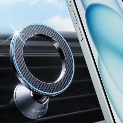 Miniatura 10 de andobil Magsafe Soporte de coche [imán más fuerte y adhesivo 3M mejorado] Soporte magnético para teléfono para tablero de automóvil 360 Soporte
