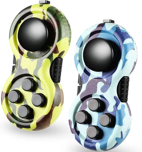Skylety 2 piezas de juguetes para jugar para adultos, almohadillas para jugar, rellenos de cesta de Navidad, cubo de alivio del estrés, controlador