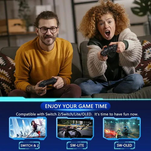 Miniatura 2 de CuleedTec Upgraded Switch Controller, Wireless Pro Controller for Switch 2/Lite/OLED, Bluetooth Remote Gamepad with Hall Effect Joystick, 6-Axis