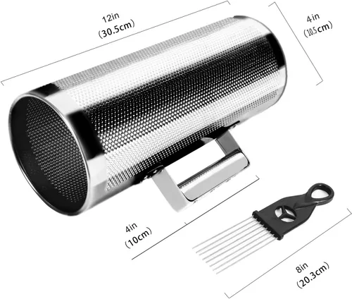 Miniatura 4 de EASTROCK Acero inoxidable Guiro Shaker 12" 4" Instrumento de percusión con raspador, acompañamiento de banda profesional Martillo de arena Guiro