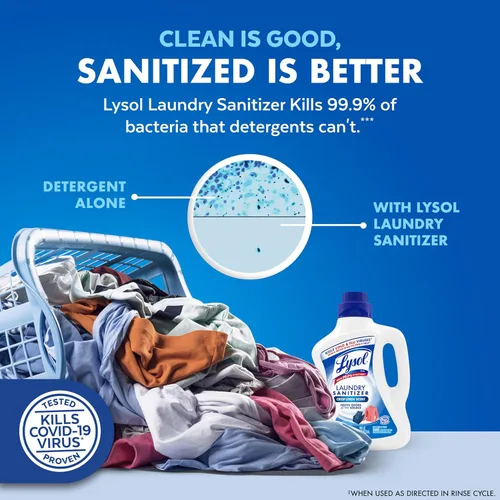 Miniatura 3 de Lysol Líquido desinfectante para la ropa, aditivo detergente para ropa y ropa de cama, elimina las bacterias que causan el olor, lino vigorizante