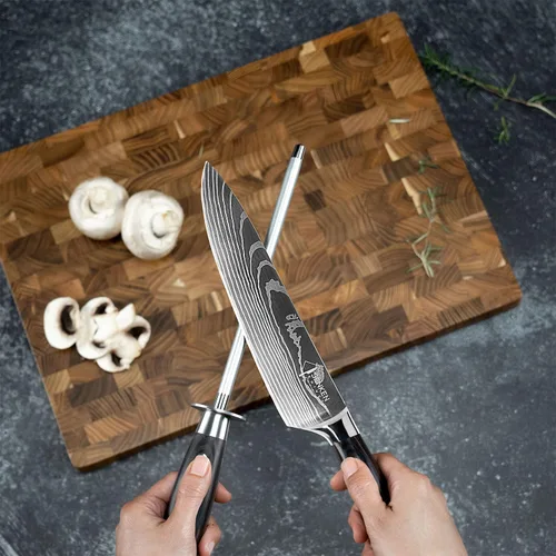 Miniatura 5 de SENKEN - Cuchillo profesional de acero para afilar, increíblemente fuerte, para afilar y afilar cuchillos de hasta 63 HRC, incluyendo todos