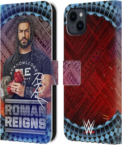 Miniatura 28 de Head Case Designs Officially Licensed WWE Distressed Logo Roman Reigns Leather Wallet Case Compatible with Apple iPhone 11