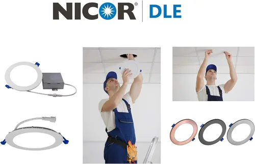 Miniatura 15 de NICOR Lighting DLE621202KRDWH - Kit de iluminación empotrada, color blanco, 6 pulgadas