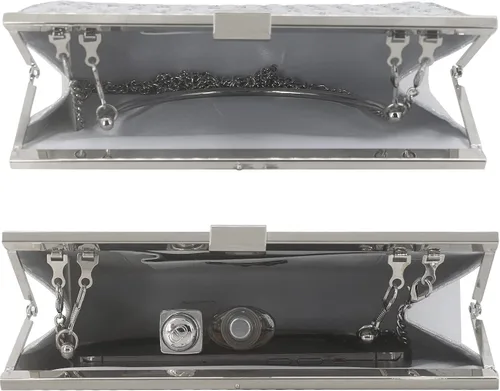 Miniatura 6 de Bolso de mano de metal con asa superior para mujer