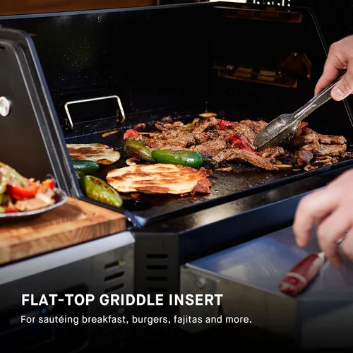Miniatura 8 de Masterbuilt Gravity Series 800 Parrilla ahumadora - Parrilla de carbón más inserto de plancha, control digital, conectividad de aplicaciones, 800
