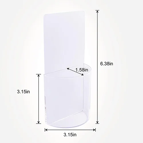 Miniatura 6 de Soporte para control remoto de pared, sin daños, paquete de 2 unidades, soporte remoto adhesivo transparente para cama, caja de almacenamiento