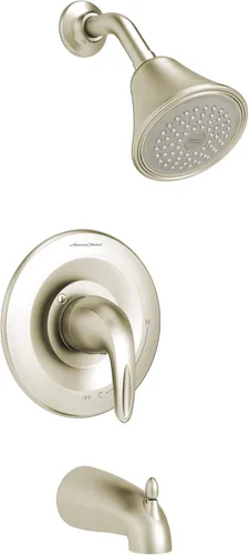 American Standard TU385502.295 Reliant - Grifo de 3 tinas y ducha con cartucho, níquel cepillado