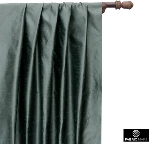 Miniatura 5 de Fabric Mart Direct Yard Upholstery - Tela de seda verde ahumado, tela de tapicería de seda sintética de 1 yarda, tela de seda verde ahumado, tela