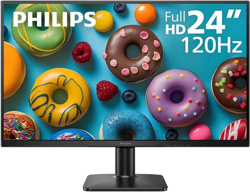 Miniatura 7 de Philips Nuevo Monitor Full HD (1920 x 1080) de 24 pulgadas sin marco, 100Hz, VESA, HDMI x1, Puerto VGA x1, Cuidado de los ojos, Garantía