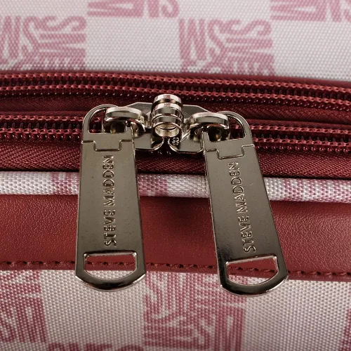 Miniatura 34 de Steve Madden Equipaje de diseñador, Chalet Gris Claro, Juego de maleta giratoria ligera expandible de 3 piezas - Juego de viaje