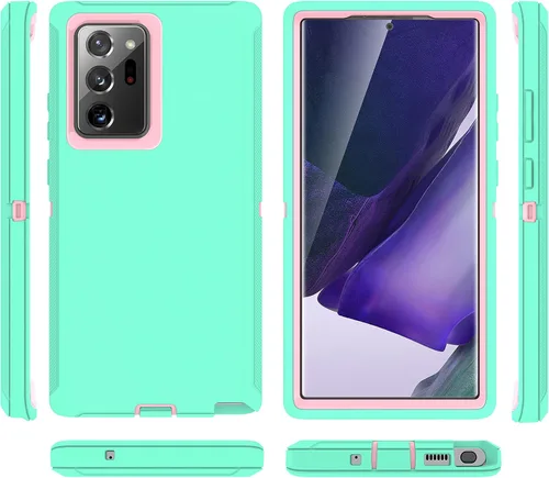 Miniatura 7 de Funda protectora de alta resistencia con protector de pantalla [3 capas] de goma resistente a prueba de impactos